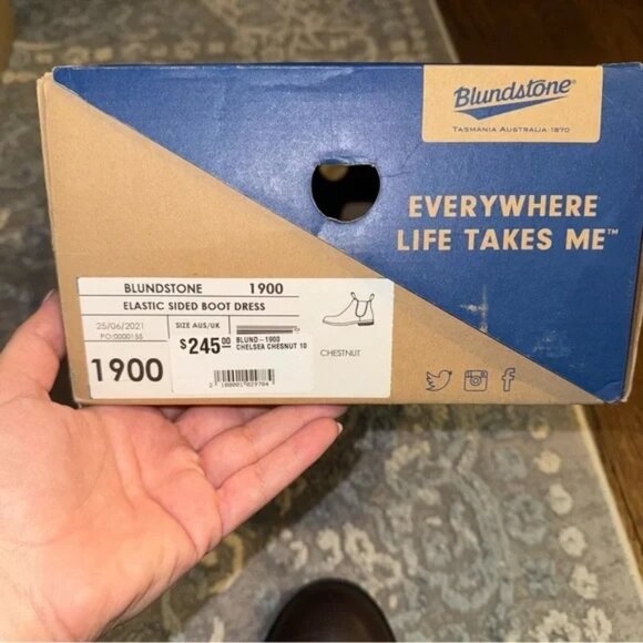 New Size 10 Blundstone Ankle Boots Chestnut Brown - Picture 7 of 7